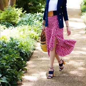 Zara Gingham Skirt